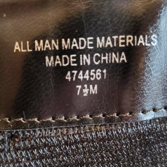 "Crown Vintage" Knee High Lace-Up/Zip-Up Black Faux Leather Boot Size 7.5M - Picture 9 of 11